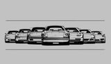 7 Generations Porsche 911 - Womens